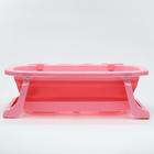 Ванночка детская складная со сливом, «Краб», 67 см., цвет розовый - Фото 3
