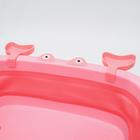 Ванночка детская складная со сливом, «Краб», 67 см., цвет розовый - Фото 5