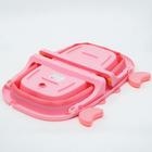 Ванночка детская складная со сливом, «Краб», 67 см., цвет розовый - Фото 7