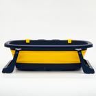 Ванночка детская складная со сливом, «Краб», 67 см., цвет синий/желтый - Фото 3