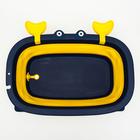 Ванночка детская складная со сливом, «Краб», 67 см., цвет синий/желтый - Фото 2