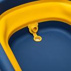 Ванночка детская складная со сливом, «Мишка», 83 см, синяя - фото 38809717