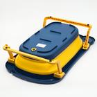 Ванночка детская складная со сливом, «Мишка», 83 см, синяя - фото 38809720