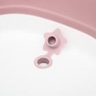 Ванночка детская складная со сливом, 75 см., цвет белый/розовый - Фото 3