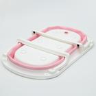 Ванночка детская складная со сливом, 75 см, цвет розовый - фото 119011727