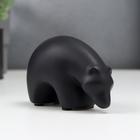 Сувенир керамика "Чёрный медведь" 6,8х5х11,5 см - фото 31263872
