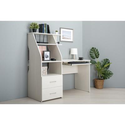 Стол компьютерный «Комфорт 12.68», 1360×553×1319 мм, цвет ясень анкор