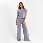 Комплект женский (футболка и брюки) KAFTAN "Basic" р. 44-46, серый - фото 1508683