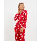 Пижама новогодняя женская (рубашка и брюки) KAFTAN Мишки, цвет красный, размер 44-46 - фото 30305004
