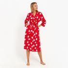 Халат домашний женский KAFTAN «Мишки», размер 40-42, красный - Фото 2