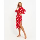 Халат домашний женский KAFTAN «Мишки», размер 40-42, красный - Фото 4