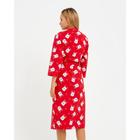 Халат домашний женский KAFTAN «Мишки», размер 40-42, красный - Фото 3