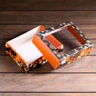 Коробка подарочная, крышка - дно, с окном «С Новым Годом», 18×15×5 см - Фото 4