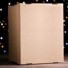 Складная коробка, крафт, 31,2 х 25,6 х 16,1 см - фото 9383673