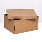 Складная коробка, крафт, 31,2 х 25,6 х 16,1 см - Фото 2