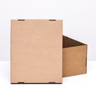 Складная коробка, крафт, 31,2 х 25,6 х 16,1 см - Фото 3