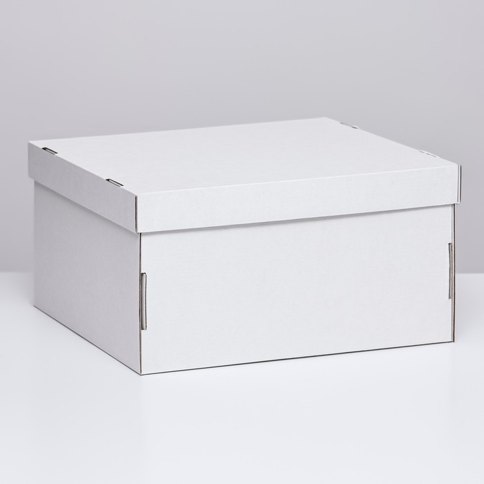 Складная коробка, белая, 31,2 х 25,6 х 16,1 см - Фото 1