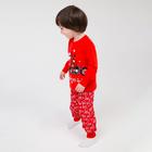 Пижама детская, цвет красный, рост 104 см - Фото 4