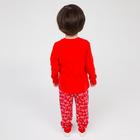Пижама детская, цвет красный, рост 110 см - Фото 7