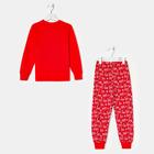 Пижама детская, цвет красный, рост 110 см - Фото 10