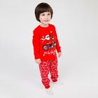 Пижама детская, цвет красный, рост 116 см - Фото 5