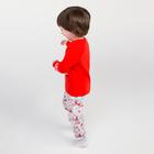 Пижама детская, цвет красный, рост 134 см - фото 35241332