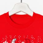 Пижама детская, цвет красный, рост 134 см - фото 35241337