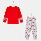 Пижама детская, цвет красный, рост 134 см - фото 35241338