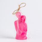 Свеча фигурная "Влюбленные", 12 см, розовая - фото 8675053