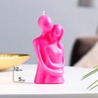 Свеча фигурная "Влюбленные", 12 см, розовая - фото 296724239