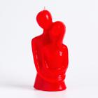 Свеча фигурная "Влюбленные", 12 см, красная - фото 9023452