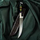 Нож Пчак Шархон - эбонит, ёрма, гарда, навершие мельхиор, 17 см - фото 318613807