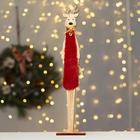 Декор «Олень высокий», 8 × 4 × 39 см, красный - фото 31060975