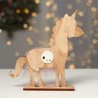 Декор с подсветкой «Единорог с колокольчиком» 21.5×5×23 см, розовый - Фото 4