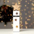 Новогодний декор с подсветкой «Звезда» 6 × 5,5 × 26 см  (артикул 6249807)  большой выбор товаров оптом и в розницу по низким ценам с доставкой