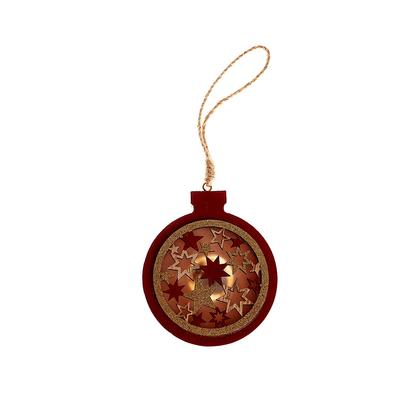 Новогодний декор с подсветкой «Ёлочный шар», 10 × 26 см