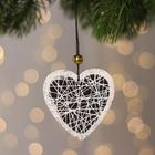 Декоративная подвеска с подсветкой «Сердце» 8×8 см - фото 318614113