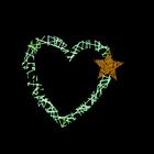 Декоративная подвеска «Сердце со звездой» 8×18 см - Фото 4
