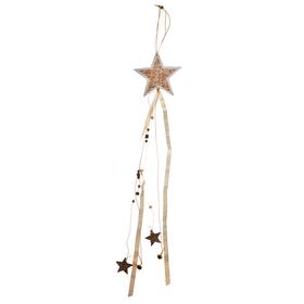 Новогодняя подвеска с подсветкой «Звезда» 12×67 см, золотой
