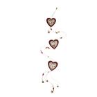 Подвеска декоративная «Сердца узорные» 7×93 см - фото 318614141