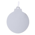 Ёлочное украшение под раскраску «Модник» 4 шт., кисть - Фото 4