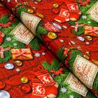 Бумага упаковочная новогодняя глянцевая «С Новым годом!», 70×100 см, 1 лист - Фото 3