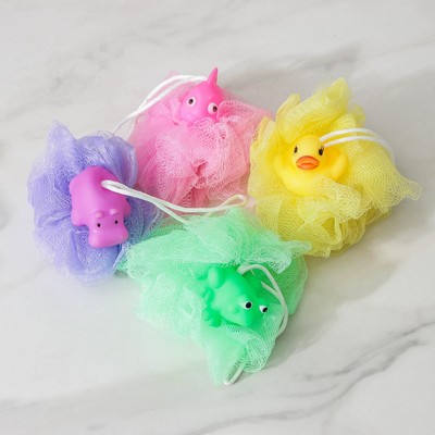 Мочалка для тела детская Доляна «Зверушки», цвет МИКС