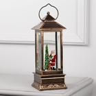 УЦЕНКА Светодиодная фигура «Дед Мороз и заяц» 10.5×27×10.5 см, пластик, батарейки ААх3 (не в комплекте), USB, свечение тёплое белое 7403192