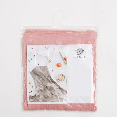 Фартук кухонный «Этель. Классика» 65×80 см, велюр, розовый