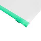 Папка-конверт на ZIP-молнии A5 150 мкм, Calligrata, прозрачная, зелёная молния - Фото 2