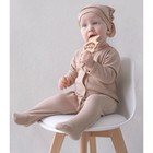 Комбинезон-слип детский KinDerLitto «Капучино», с шапочкой, рост 50-56 см - Фото 2