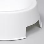 Миска пластиковая двойная 29.5×16.5×5 см, белая - Фото 3