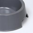 Миска пластиковая двойная 29.5×16.5×5 см, серая - Фото 3
