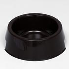 Миска пластиковая 17 х 17 х 5 см, 400 мл, шоколадный - Фото 1